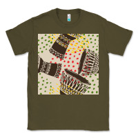 Army Green african drum seamless pattern Classic Tee - BundleAndBundleShop