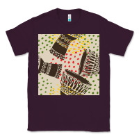 Plum african drum seamless pattern Classic Tee - BundleAndBundleShop