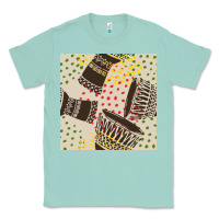 Seafoam african drum seamless pattern Classic Tee - BundleAndBundleShop