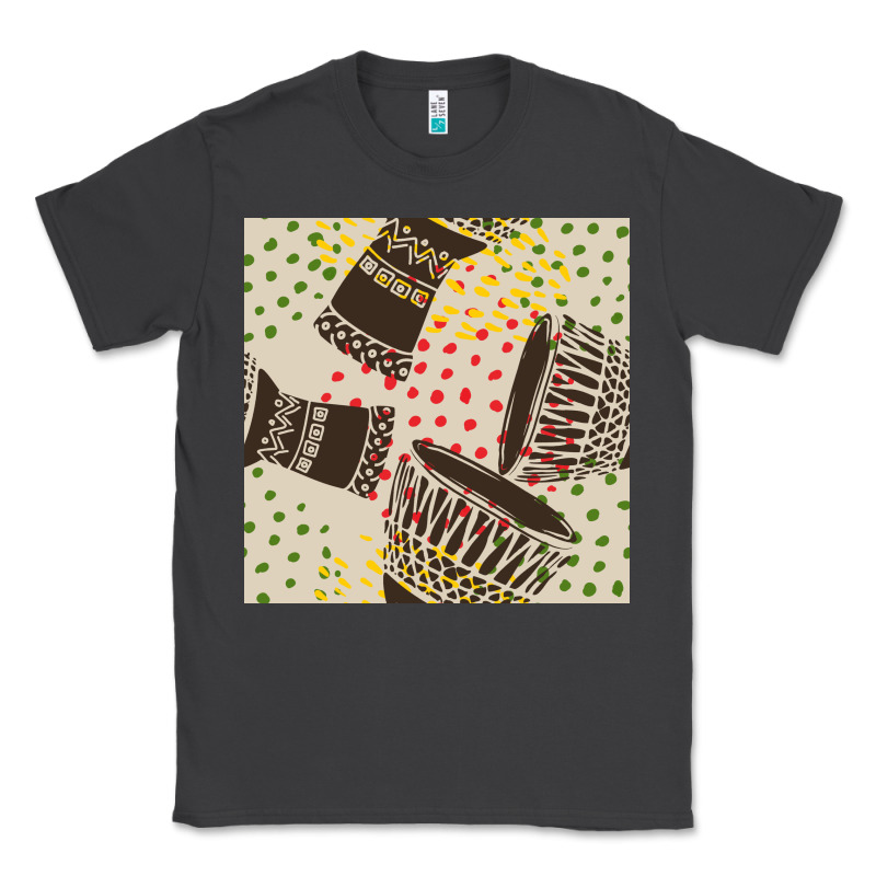 African Drum Seamless Pattern Classic Tee by BundleAndBundleShop | Teevron