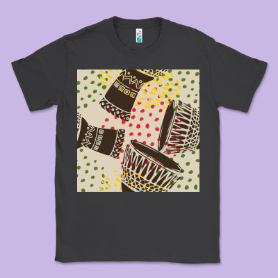 African Drum Seamless Pattern Classic Tee Designed By Bundleandbundleshop