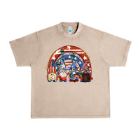 French Oak 4th of July rainbow with gnomes Urban Heavy Tee - CowGirlArtShop