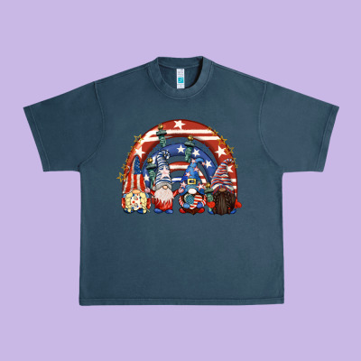4th Of July Rainbow With Gnomes Urban Heavy Tee Designed By Cowgirlartshop