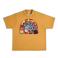 Peanut Butter 4th of July rainbow with gnomes Urban Heavy Tee - CowGirlArtShop