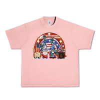 Salmon 4th of July rainbow with gnomes Urban Heavy Tee - CowGirlArtShop