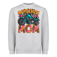 Heather Grey motocross mom Heavyweight Sweatshirt - texasbilliewilder