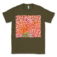 Army Green orange leopard glitter Classic Tee - JahusDesignShop