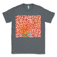 Charcoal Heather orange leopard glitter Classic Tee - JahusDesignShop