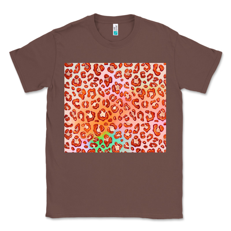 Orange Leopard Glitter Classic Tee by JahusDesignShop | Teevron
