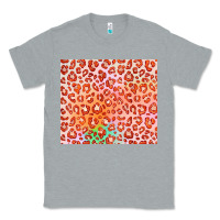 Heather Grey orange leopard glitter Classic Tee - JahusDesignShop