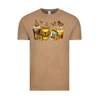 Vintage Coffee butterfly coffee cups Vintage Tee - Zillion Design Studio