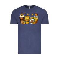 Vintage Denim butterfly coffee cups Vintage Tee - Zillion Design Studio