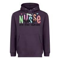 Plum coffee scrubs rubber gloves nurse Heavyweight Hoodie - MaliasSmallBusiness