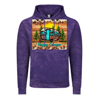 Cloud Purple happy camper Vintage Hoodie - JahusDesignShop