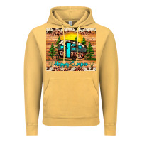 Vintage Mustard happy camper Vintage Hoodie - JahusDesignShop