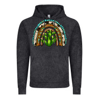 Vintage Black western cactus rainbow Vintage Hoodie - Zillion Design Studio