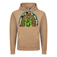 Vintage Coffee western cactus rainbow Vintage Hoodie - Zillion Design Studio