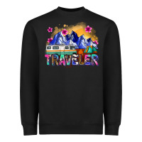 Black traveler Heavyweight Sweatshirt - Zillion Design Studio