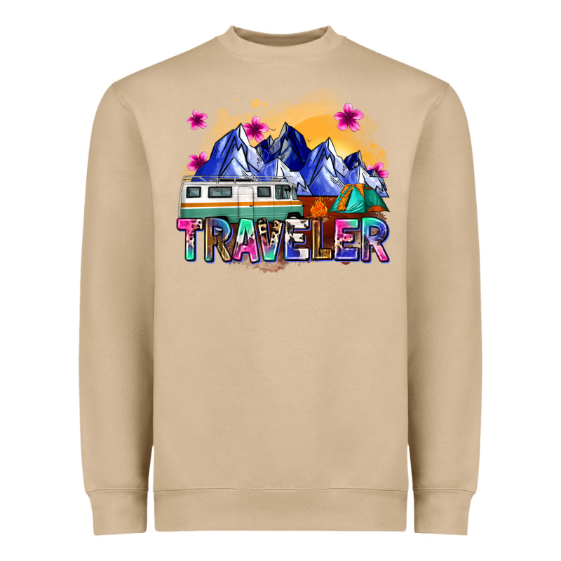 Traveler Heavyweight Sweatshirt by Zillion Design Studio | Teevron