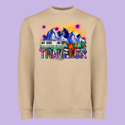 Traveler Heavyweight Sweatshirt Designed By Zillion Design Studio