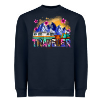 Navy traveler Heavyweight Sweatshirt - Zillion Design Studio