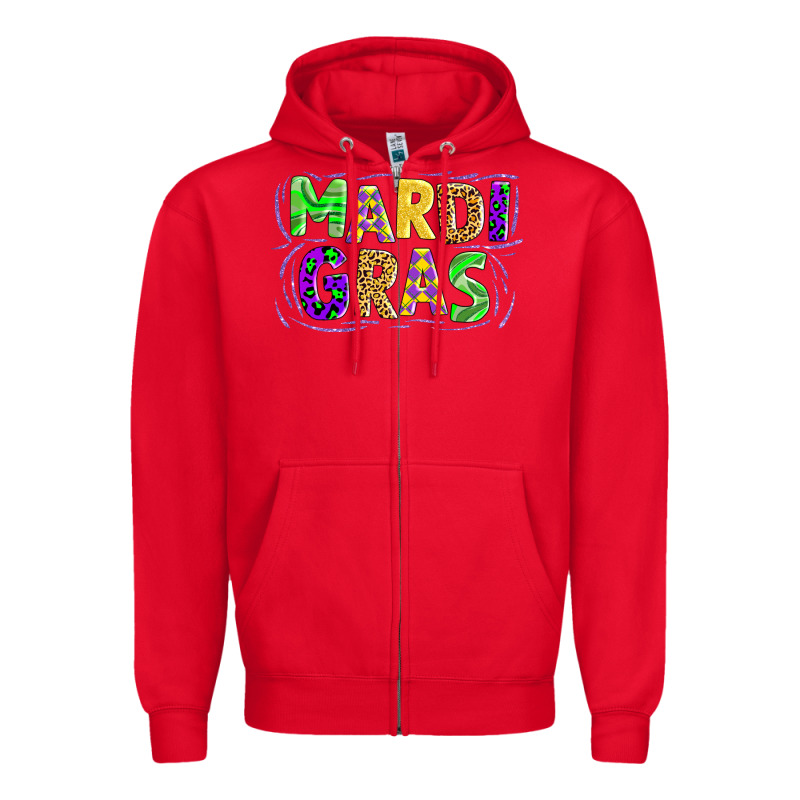 Mardi Gras Zipper Hoodie by AdoDesignShop | Teevron