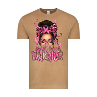 Vintage Camel brest cancer warrior afro messy bun Vintage Tee - texasbilliewilder