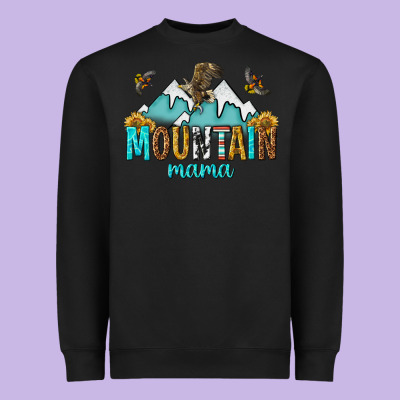 Mountain Mama Heavyweight Sweatshirt Designed By Texasbilliewilder