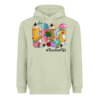 Matcha teacher life pencils Heavyweight Hoodie - MaliasSmallBusiness