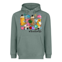 Sage teacher life pencils Heavyweight Hoodie - MaliasSmallBusiness