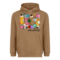 Toasted Coconut teacher life pencils Heavyweight Hoodie - MaliasSmallBusiness