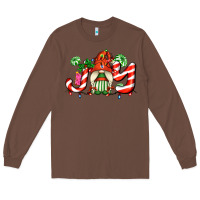 Chestnut joy with gnomes and christmas cookie and candies Long Sleeve Tee - AdoDesignShop