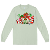 Matcha joy with gnomes and christmas cookie and candies Long Sleeve Tee - AdoDesignShop