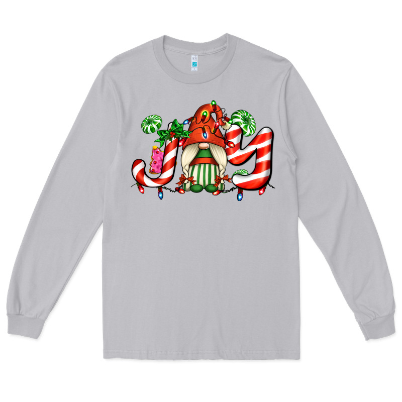 Joy With Gnomes And Christmas Cookie And Candies Long Sleeve Tee by AdoDesignShop | Teevron