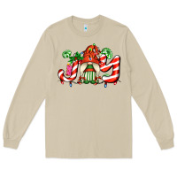 Mushroom joy with gnomes and christmas cookie and candies Long Sleeve Tee - AdoDesignShop
