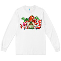 White joy with gnomes and christmas cookie and candies Long Sleeve Tee - AdoDesignShop