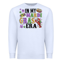 White in my mardi gras era Premium Sweatshirt - MaliasSmallBusiness