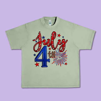 4th Of July Urban Heavy Tee Designed By Neo Western