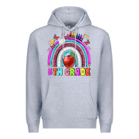 Heather Grey 5 th grade Premium Hoodie - BundleAndBundleShop