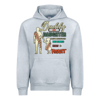 Heather Grey Daddy And Daughter Not Always Eye To Eye But Always Heart To Heart Urban Hoodie - Bettercallsaul