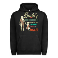 Pigment Black Daddy And Daughter Not Always Eye To Eye But Always Heart To Heart Urban Hoodie - Bettercallsaul
