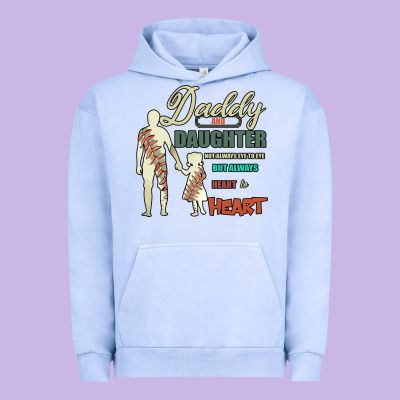 Daddy And Daughter Not Always Eye To Eye But Always Heart To Heart Urban Hoodie Designed By Bettercallsaul