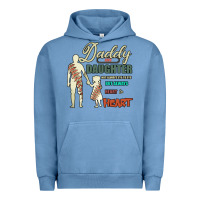 Pigment Pebble Blue Daddy And Daughter Not Always Eye To Eye But Always Heart To Heart Urban Hoodie - Bettercallsaul