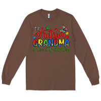 Chestnut autism grandma i love my grandson Long Sleeve Tee - Artiststas