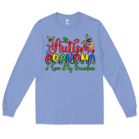 Colony Blue autism grandma i love my grandson Long Sleeve Tee - Artiststas