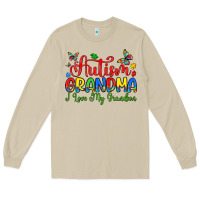 Mushroom autism grandma i love my grandson Long Sleeve Tee - Artiststas