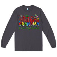 Smoke autism grandma i love my grandson Long Sleeve Tee - Artiststas