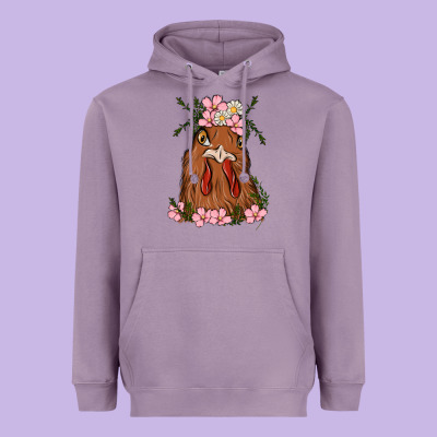 Chicken Heavyweight Hoodie Designed By Maliassmallbusiness