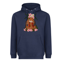 Navy chicken Heavyweight Hoodie - MaliasSmallBusiness