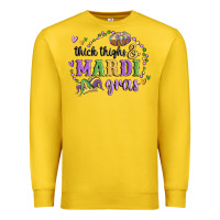 Lemon thick thighs mardi gras Premium Sweatshirt - MaliasSmallBusiness